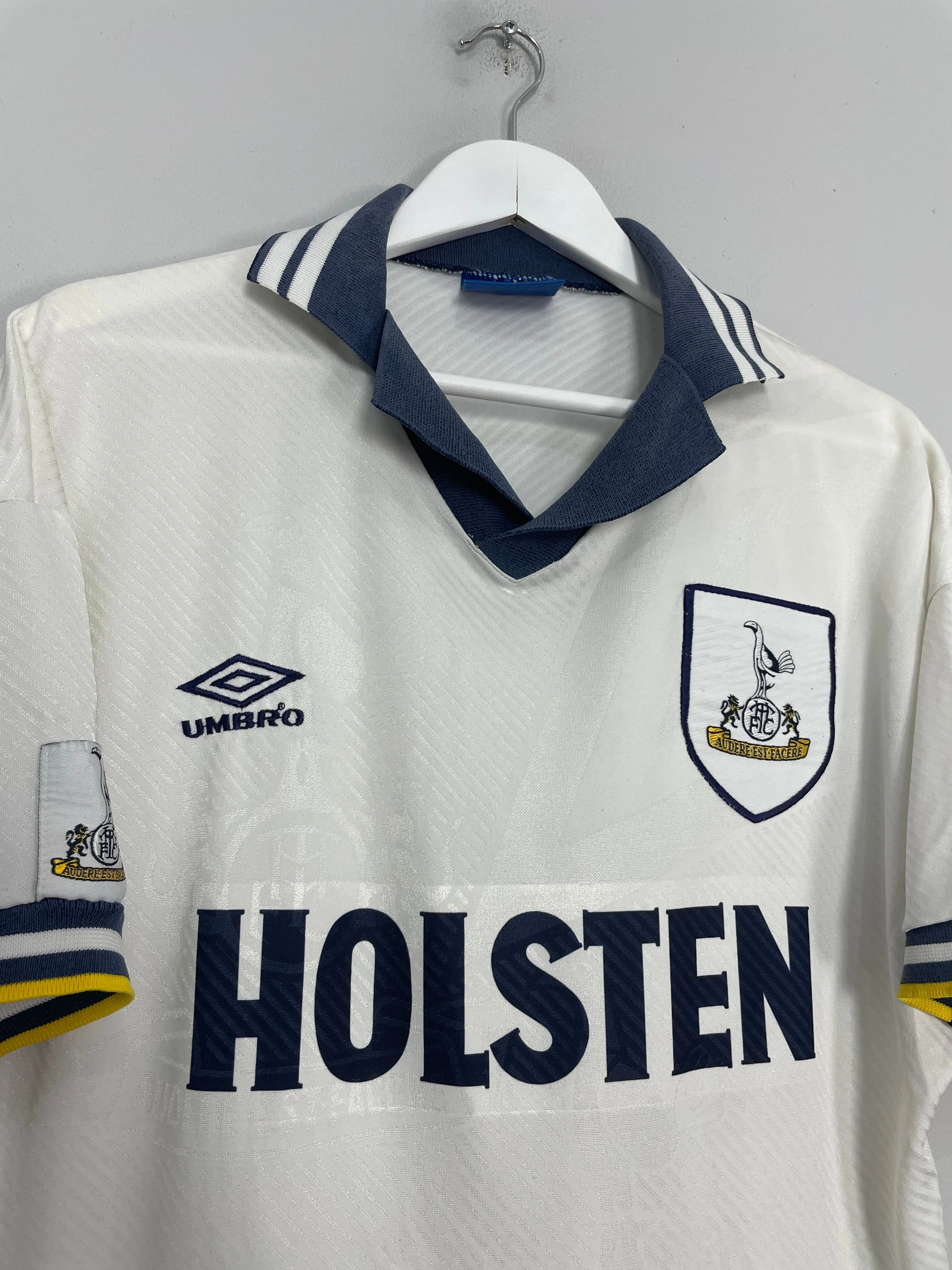 1993/95 TOTTENHAM HOME SHIRT (L) UMBRO