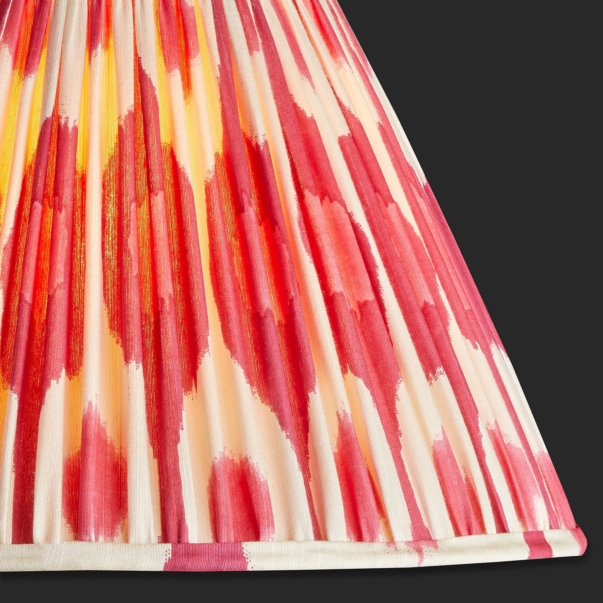 20cm empire shade in berries egg & spoon silk ikat