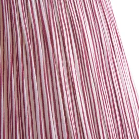 20cm empire shade in ruby candy stripe block printed cotton