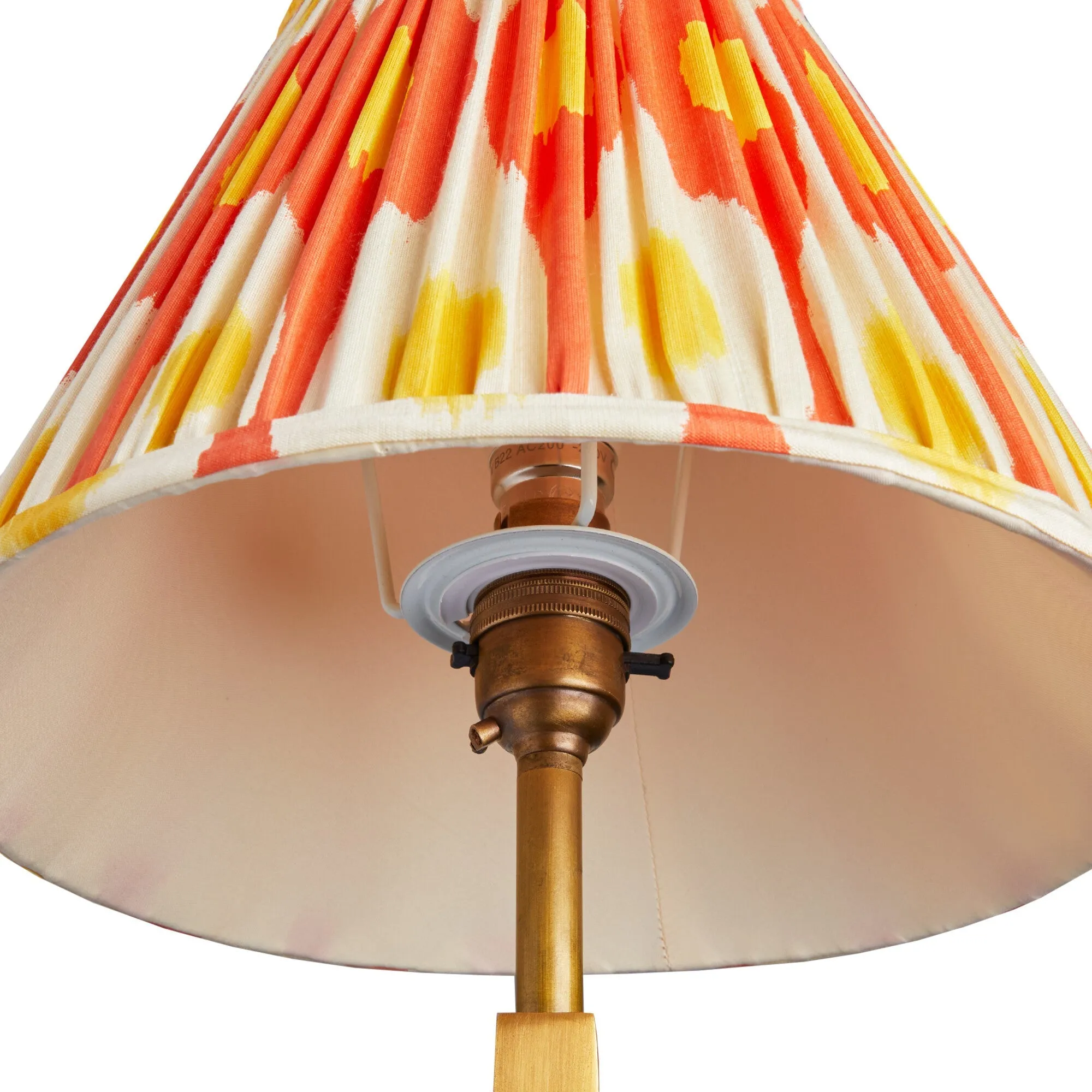 20cm empire shade in st clements egg & spoon silk ikat