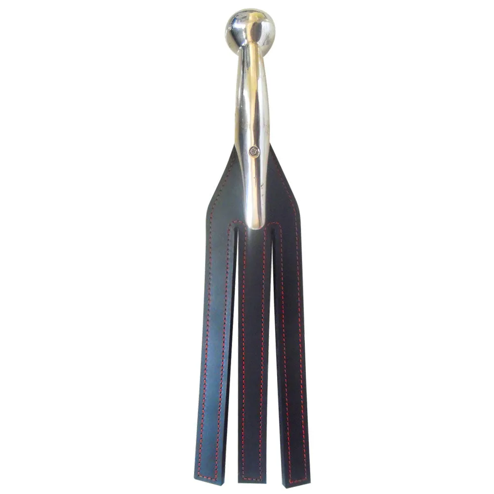 3-Finger Leather Paddle With Metal Handle