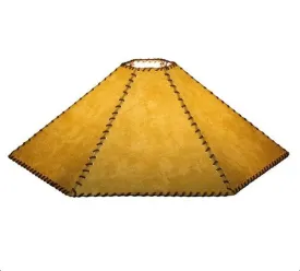 30" Wide Faux Leather Lamp Shade - Special Order