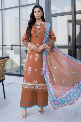 3PC Embroidered Unstitched Lawn Suit KSE-2623