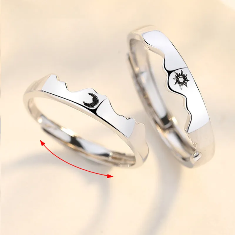 925 Sterling Silver Couple Rings