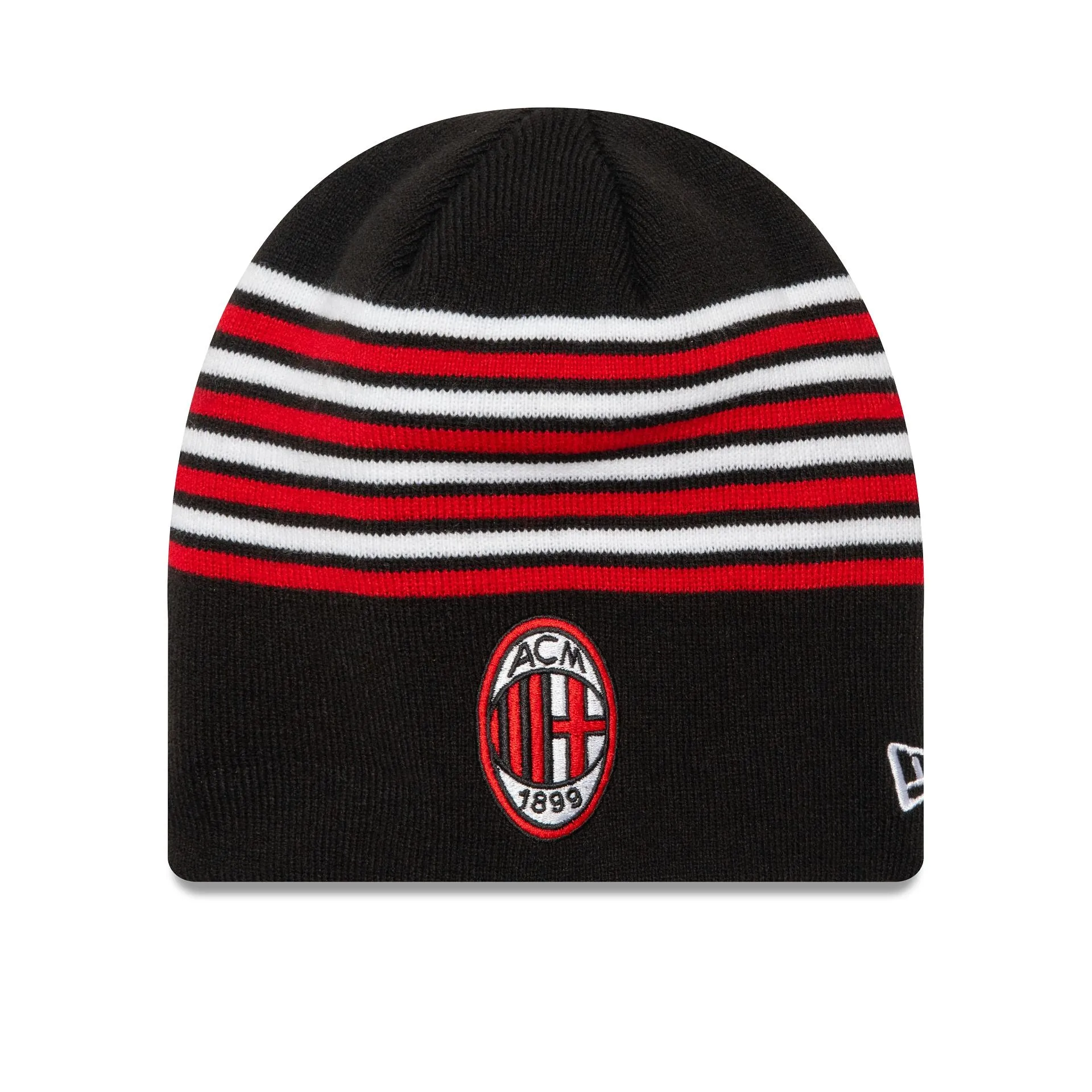 AC Milan Stripe Black Beanie Hat