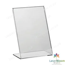 Acrylic Clear L-Menu Stand