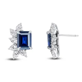 Alexandra Earrings (Sapphire)