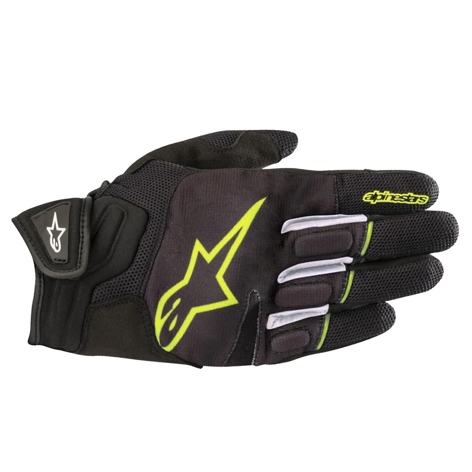 Alpinestars Atom Motorcycle Gloves Black / Yellow Fluo