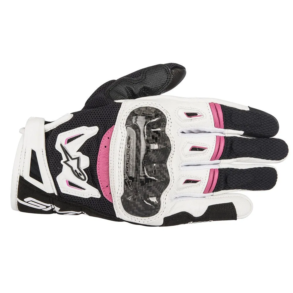 Alpinestars Stella Ladies SMX-2 Air Carbon Gloves - Black / White / Pink