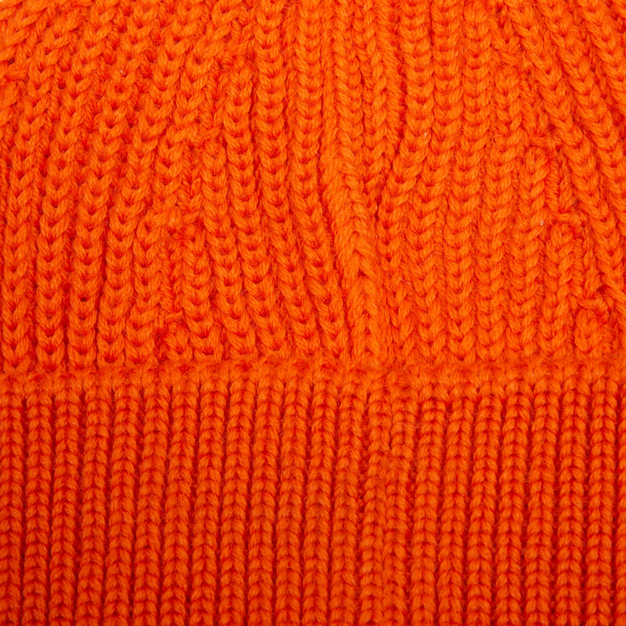 Cozy Andersen Short Wool Beanie in Vibrant Orange - Stylish Winter Accessory