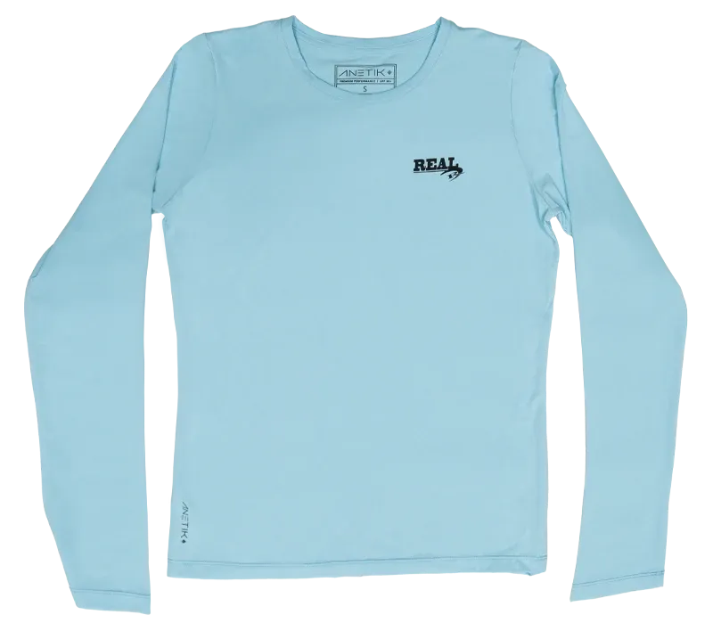 Anetik Wmn's Breeze Tech L/S Sun Shirt-Sky Heathered