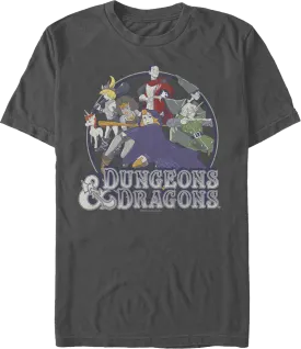 Animated Group Picture Dungeons & Dragons T-Shirt