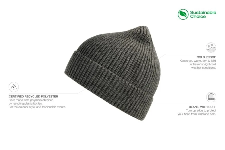 Atlantis Headwear - Sustainable Fine Rib Knit Beanie