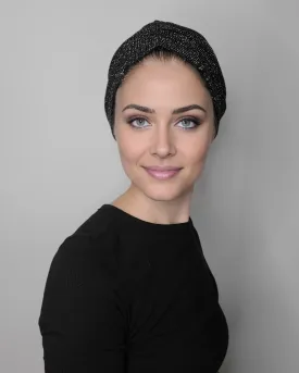 Avigail Lahiani Elegant Black Pre-Tied Turban