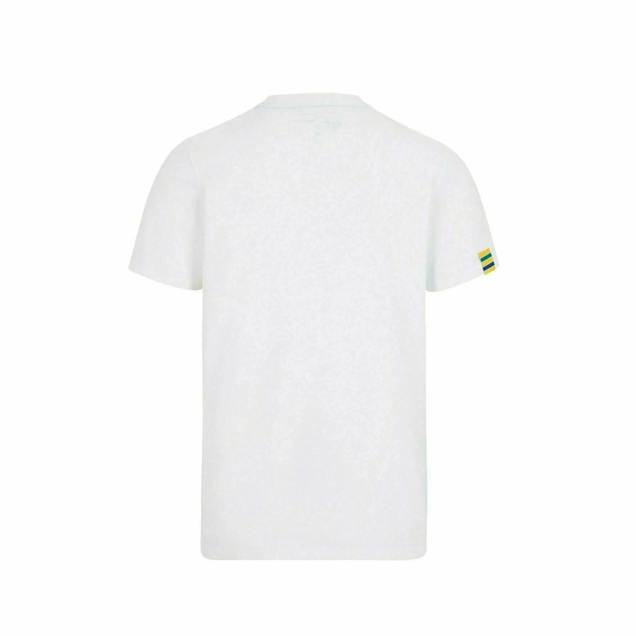 Ayrton Senna Men's Fanwear Graphic T-Shirt- White