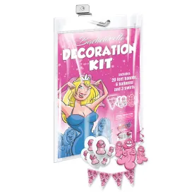 Bachelorette Decoration Kit With 20-Foot Banner, Balloons & Swirls