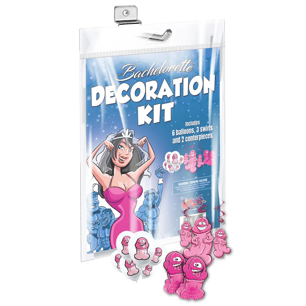 Bachelorette Decoration Kit With Balloons, Swirls & Centrepieces