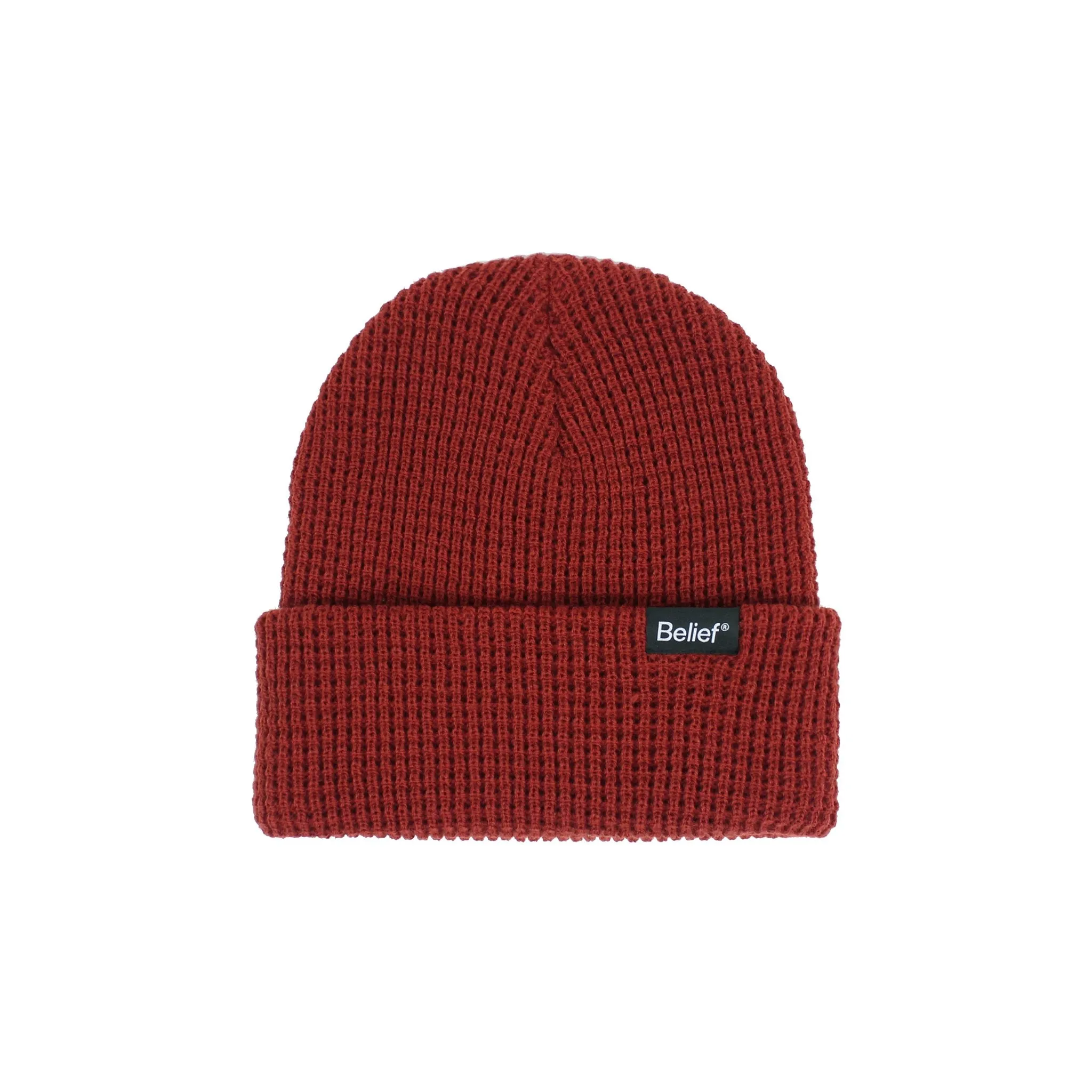 Belief NYC Waffle Beanie - Rust