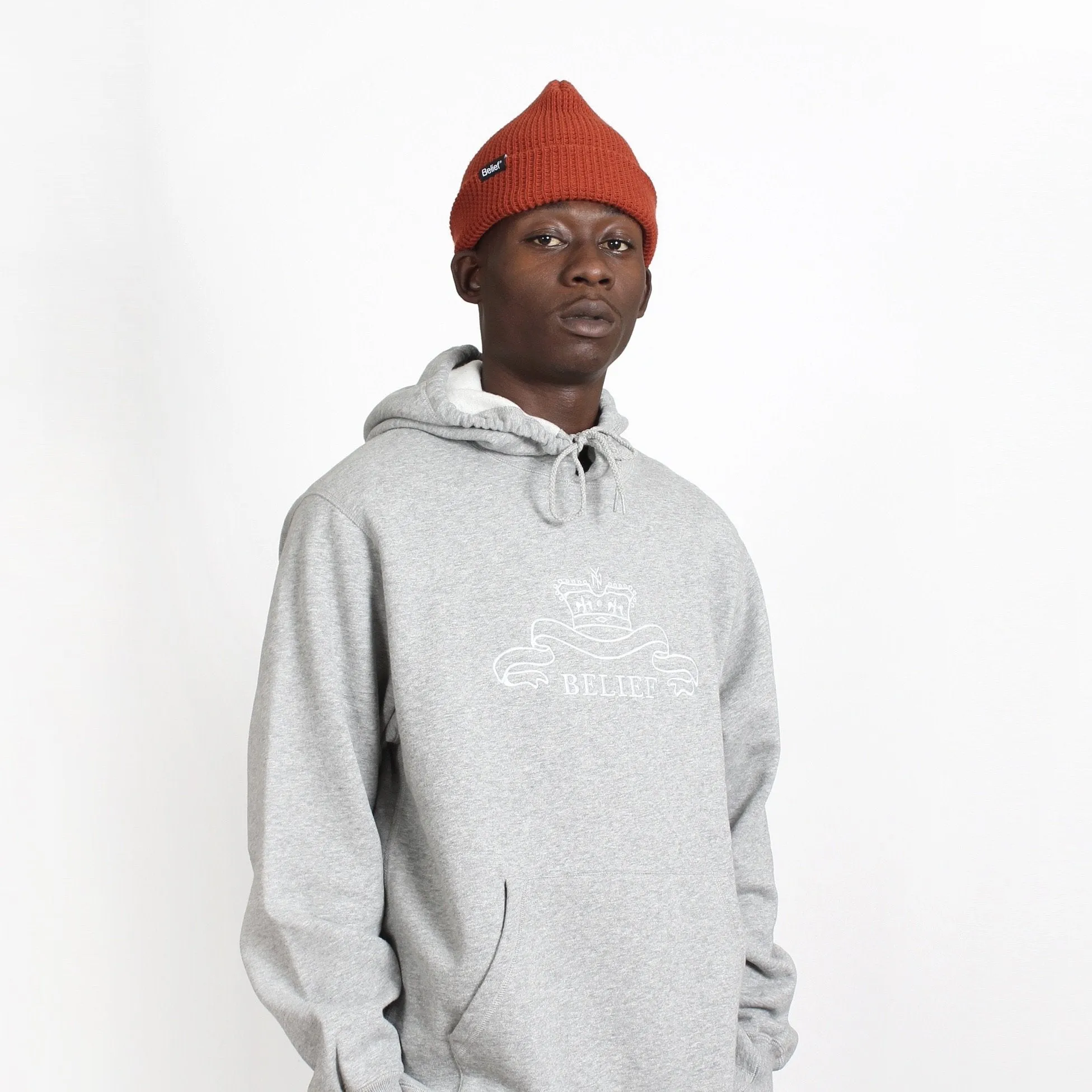 Belief NYC Waffle Beanie - Rust