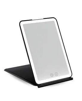 Black Foldable LED Makeup Mirror