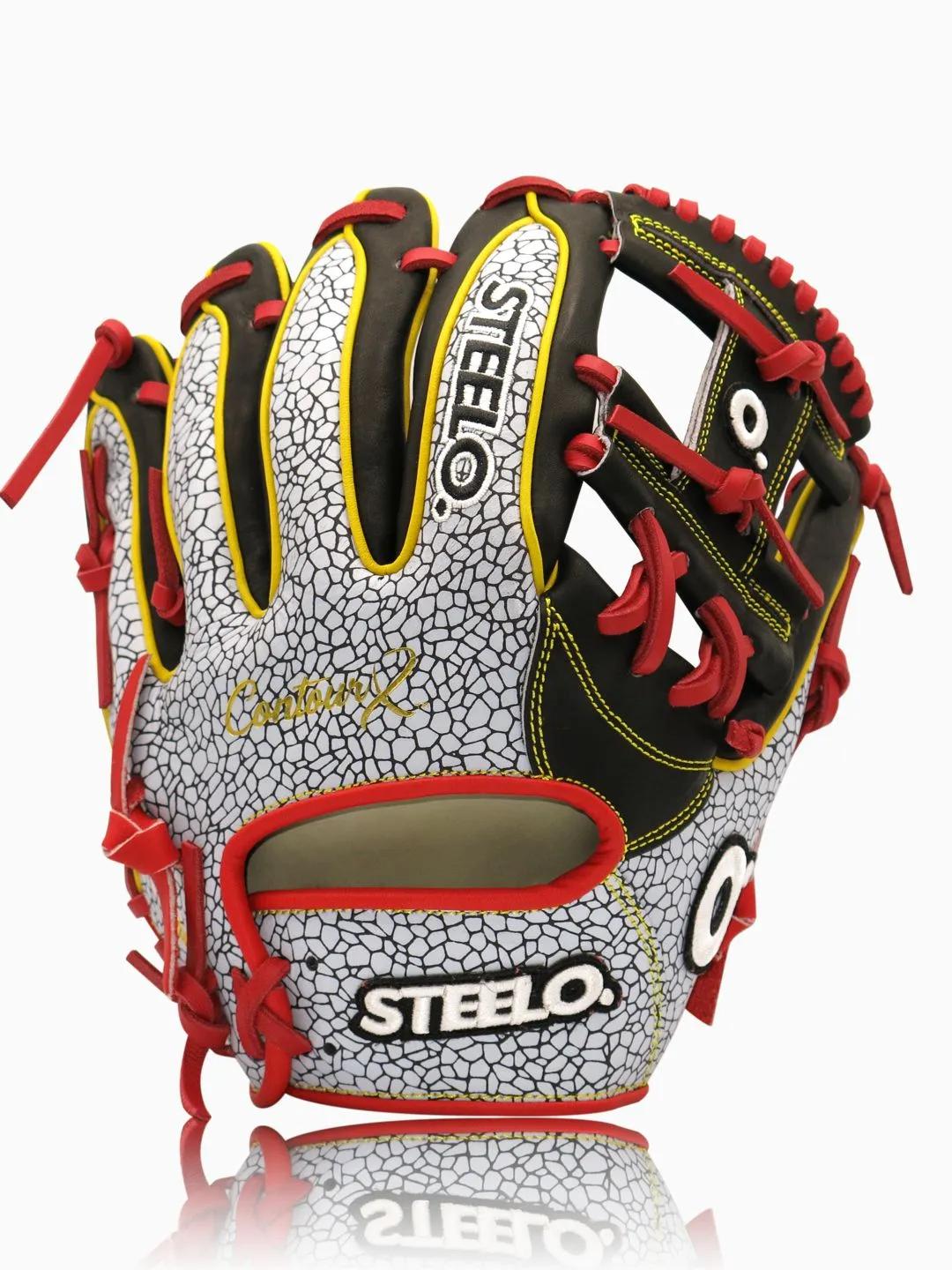 Black-Red Cement ContourX™ Series Infielder's Glove - 11.50 Inch RHT