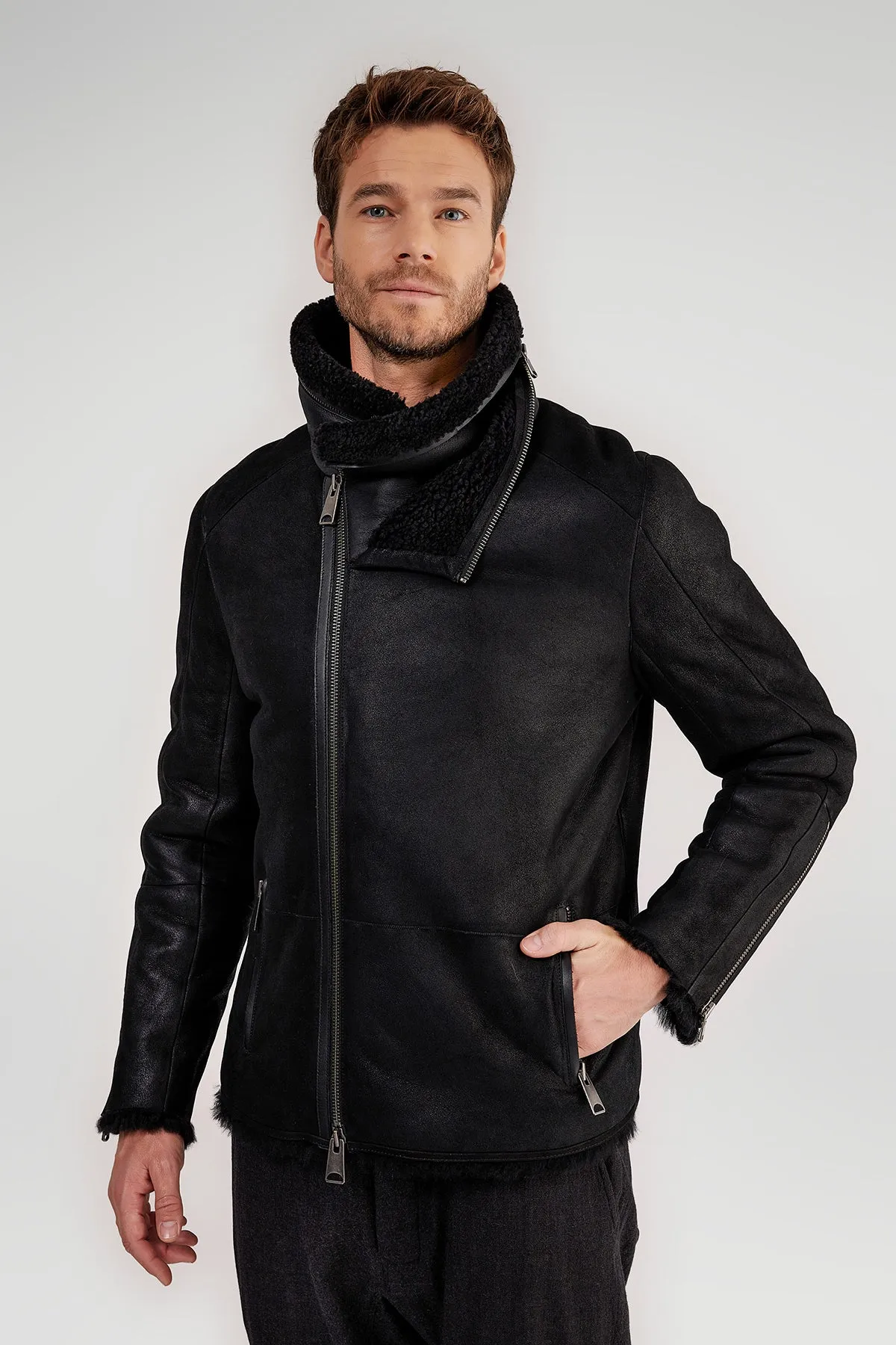 Black Shearling Jacket