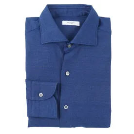 Boglioli Slim-Fit Pique Knit Cotton Shirt