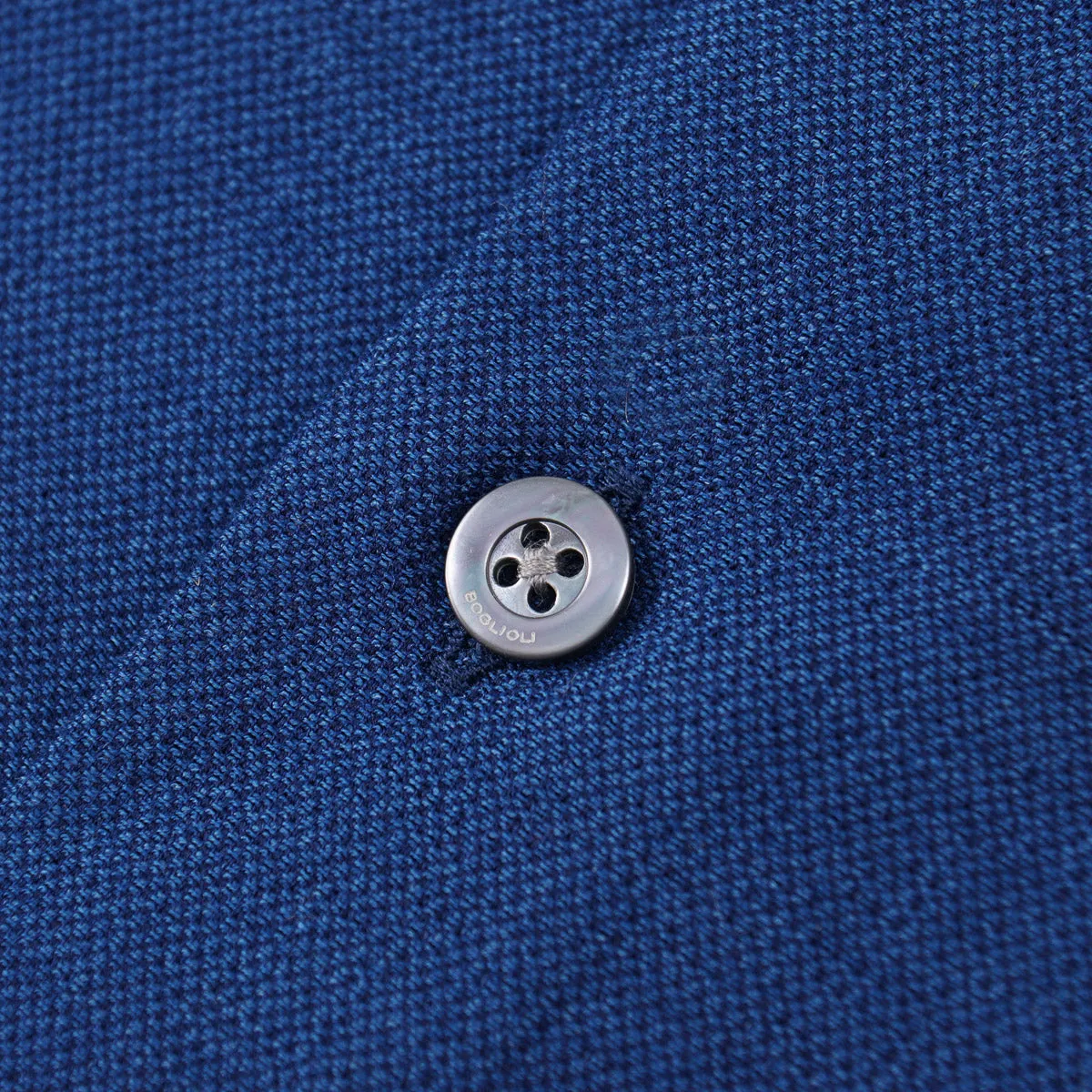 Boglioli Slim-Fit Pique Knit Cotton Shirt