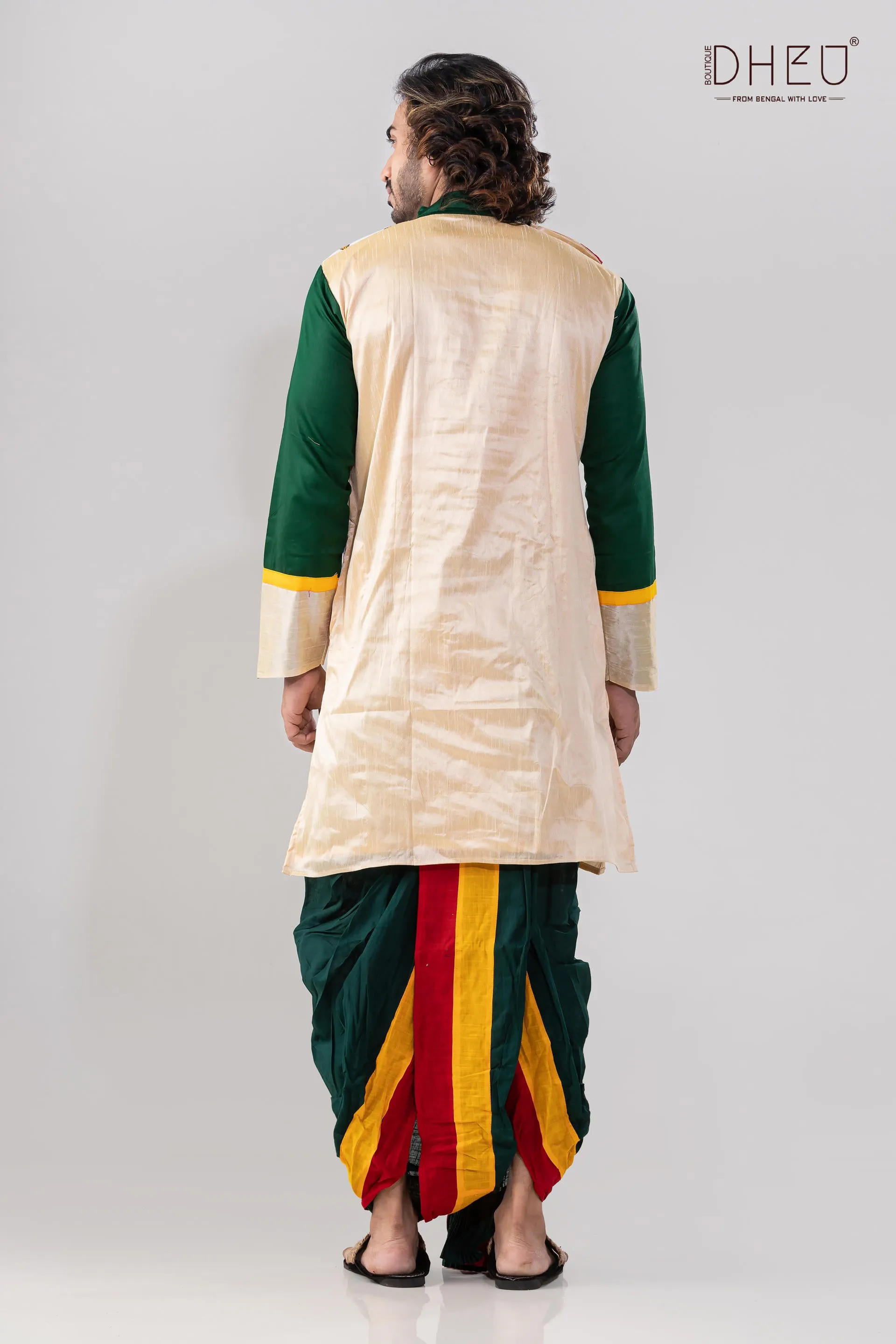 Bolo Dugga Maiki-Mekhela-Kurta Couple Set