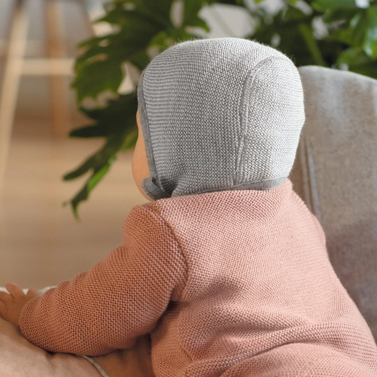 Bonnet in Organic Merino Wool (0-12m)