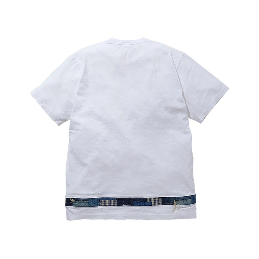 Boro Striped Hem Tee 'White'