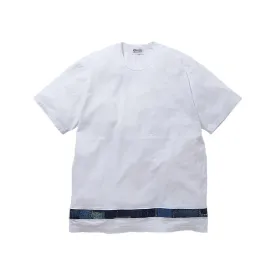 Boro Striped Hem Tee 'White'