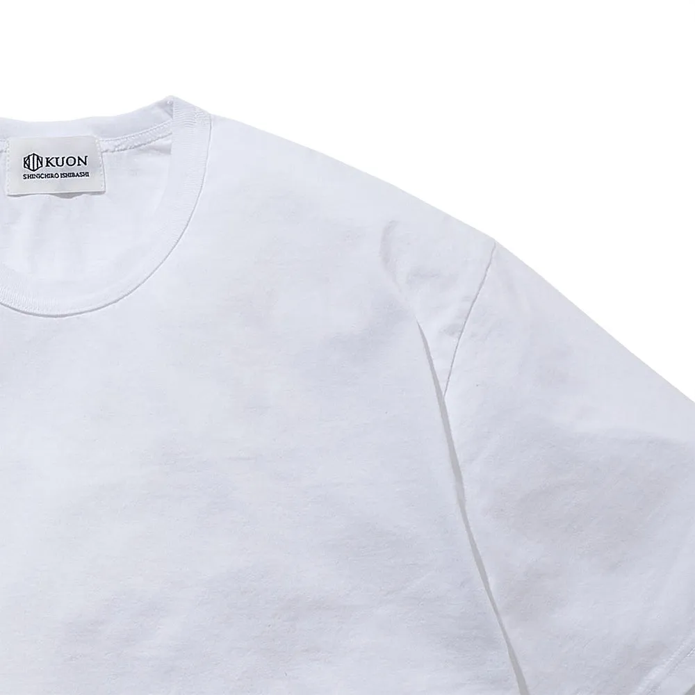 Boro Striped Hem Tee 'White'