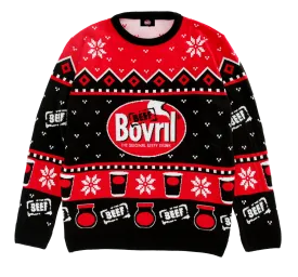 Cozy Bovril® Official Knitted Christmas Jumper - Perfect Festive Sweater for Holiday Cheer