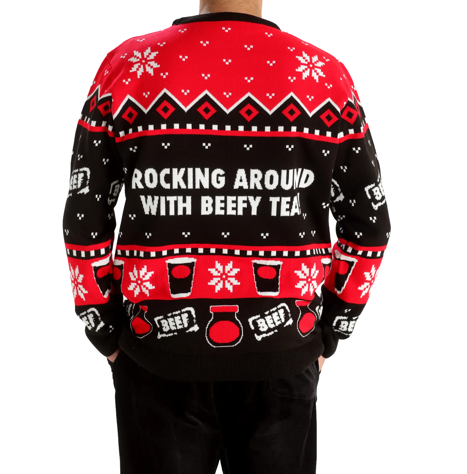 Cozy Bovril® Official Knitted Christmas Jumper - Perfect Festive Sweater for Holiday Cheer