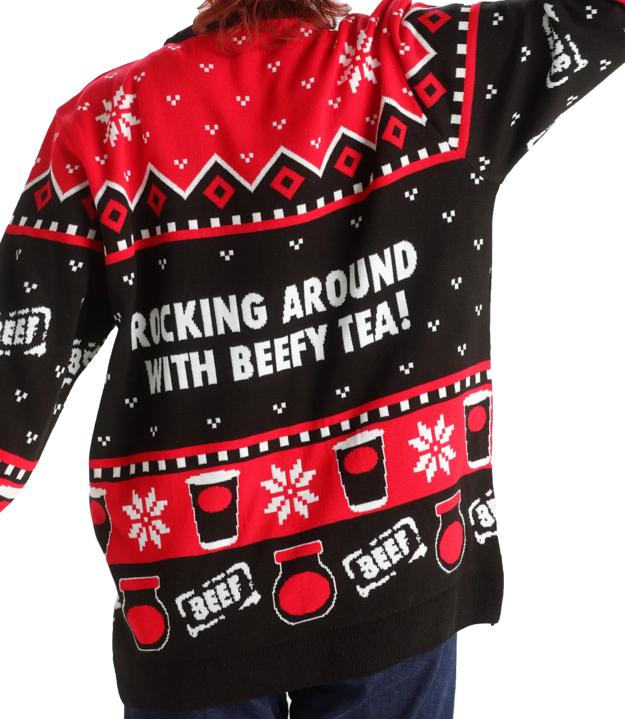 Cozy Bovril® Official Knitted Christmas Jumper - Perfect Festive Sweater for Holiday Cheer