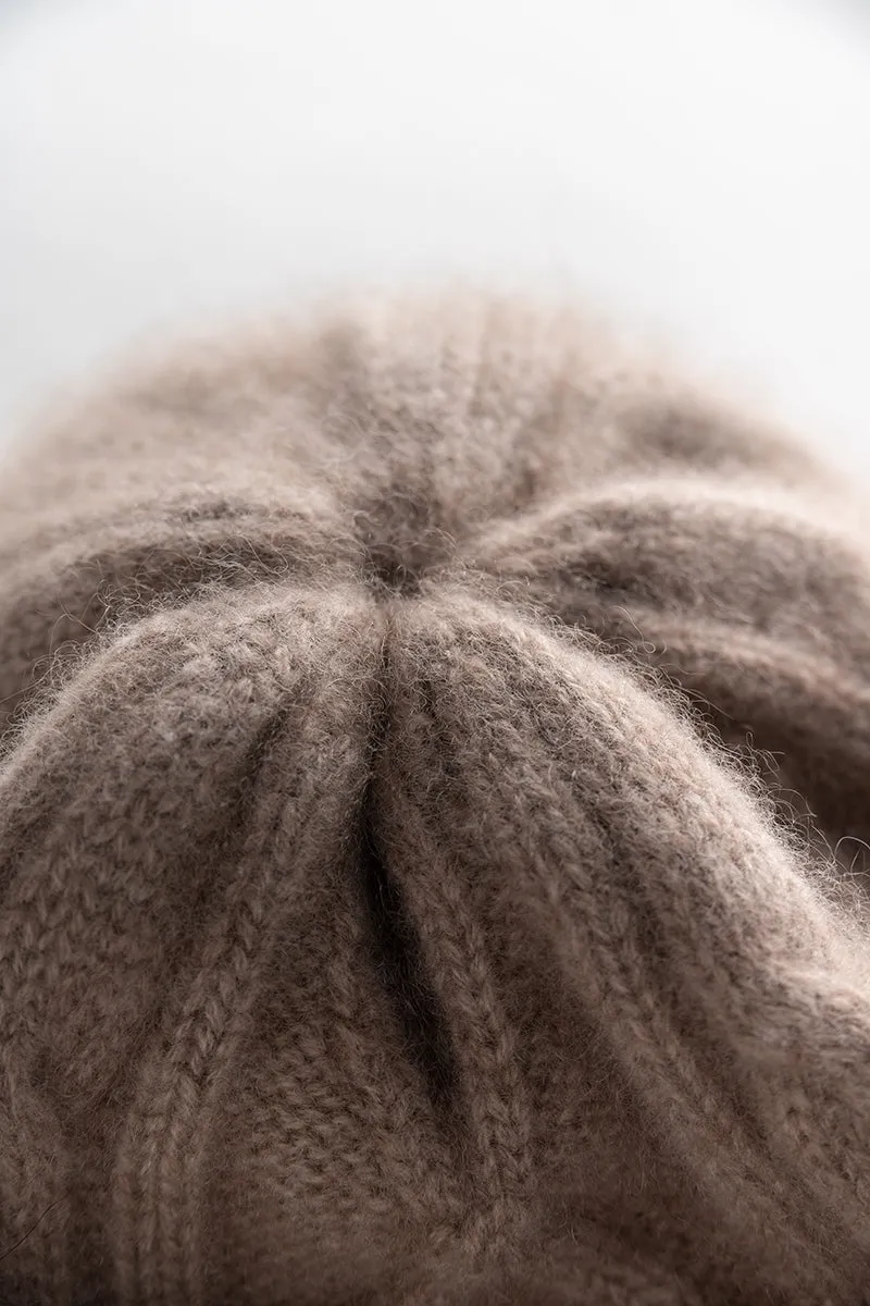 Cable-Knit Cashmere Beanie