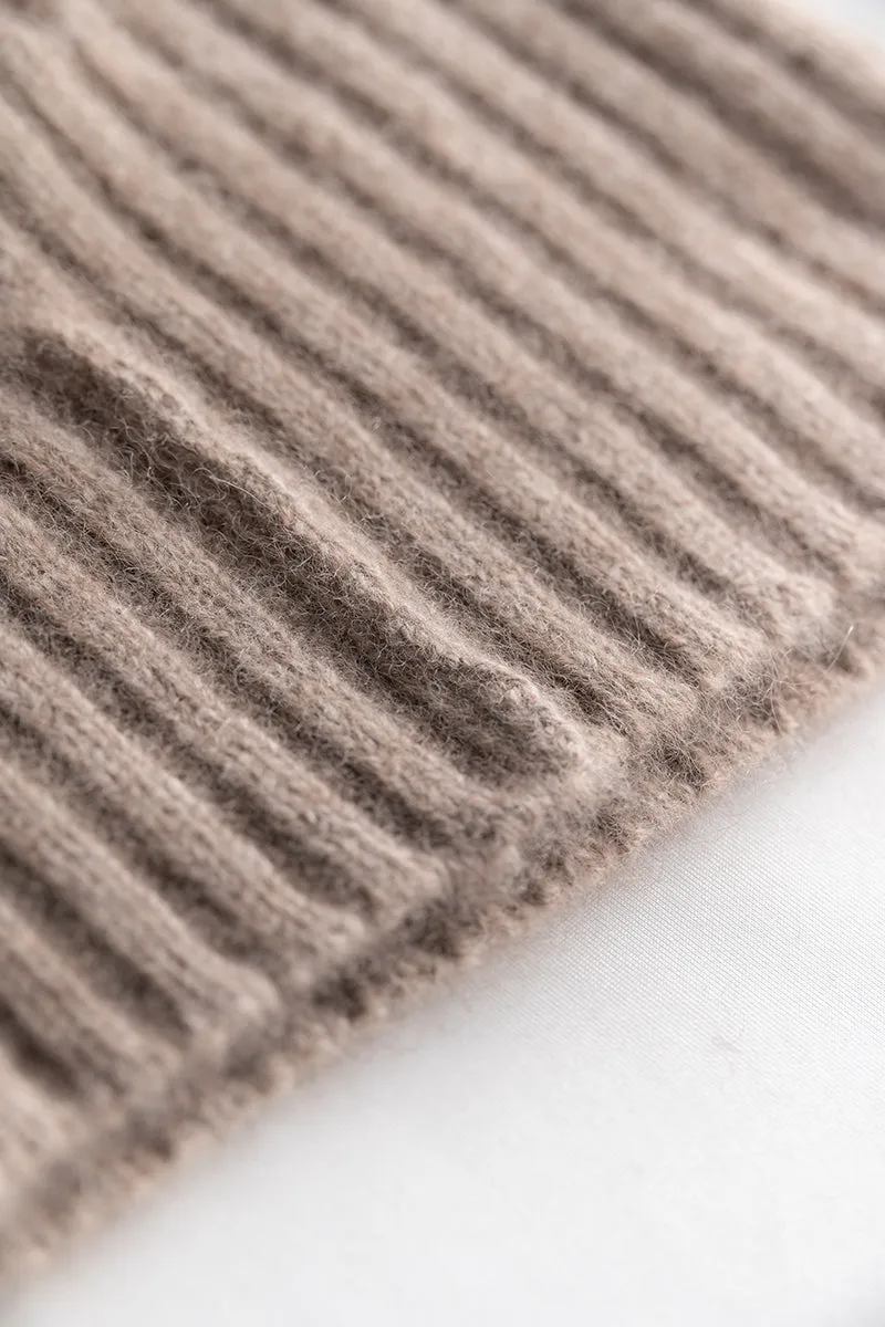 Cable-Knit Cashmere Beanie