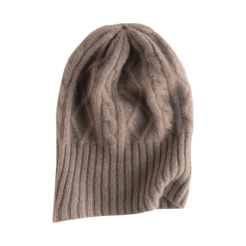 Cable-Knit Cashmere Beanie