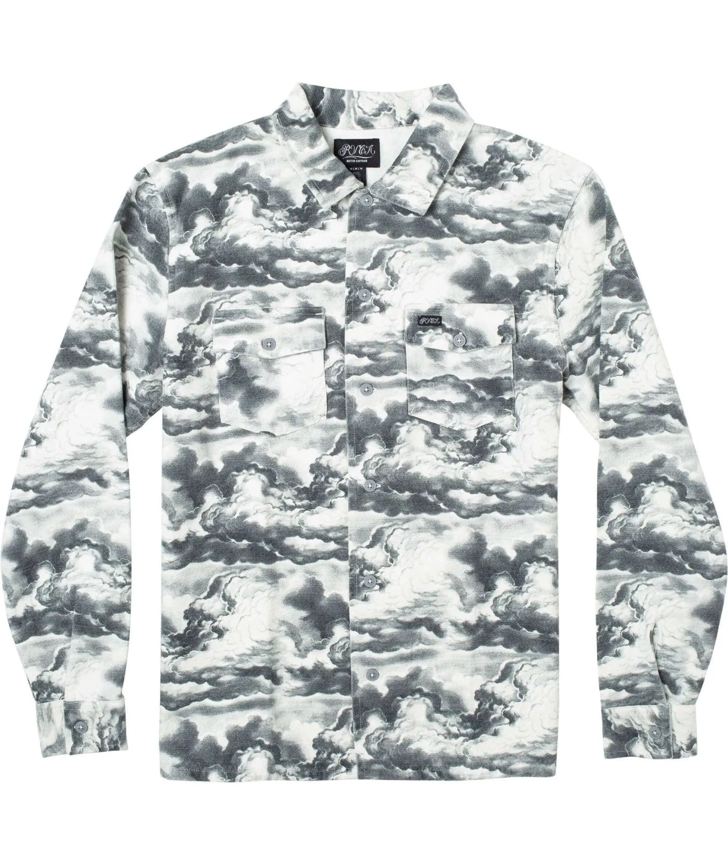 Camisa para Hombre RVCA SHIRT LS CARTOON CLOUDS BKW