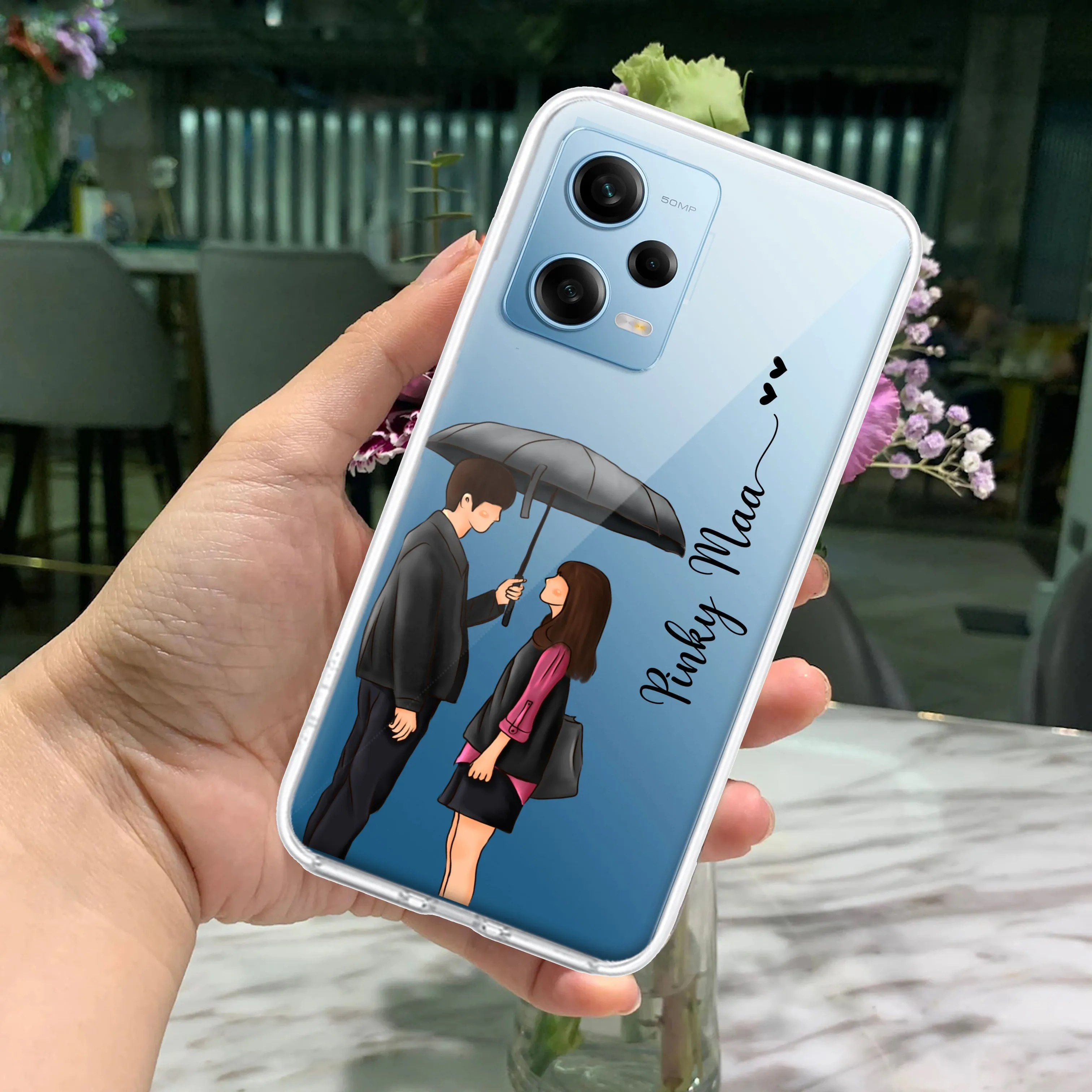 Caring Couple Customize Transparent Silicon Case For Redmi/Xiaomi