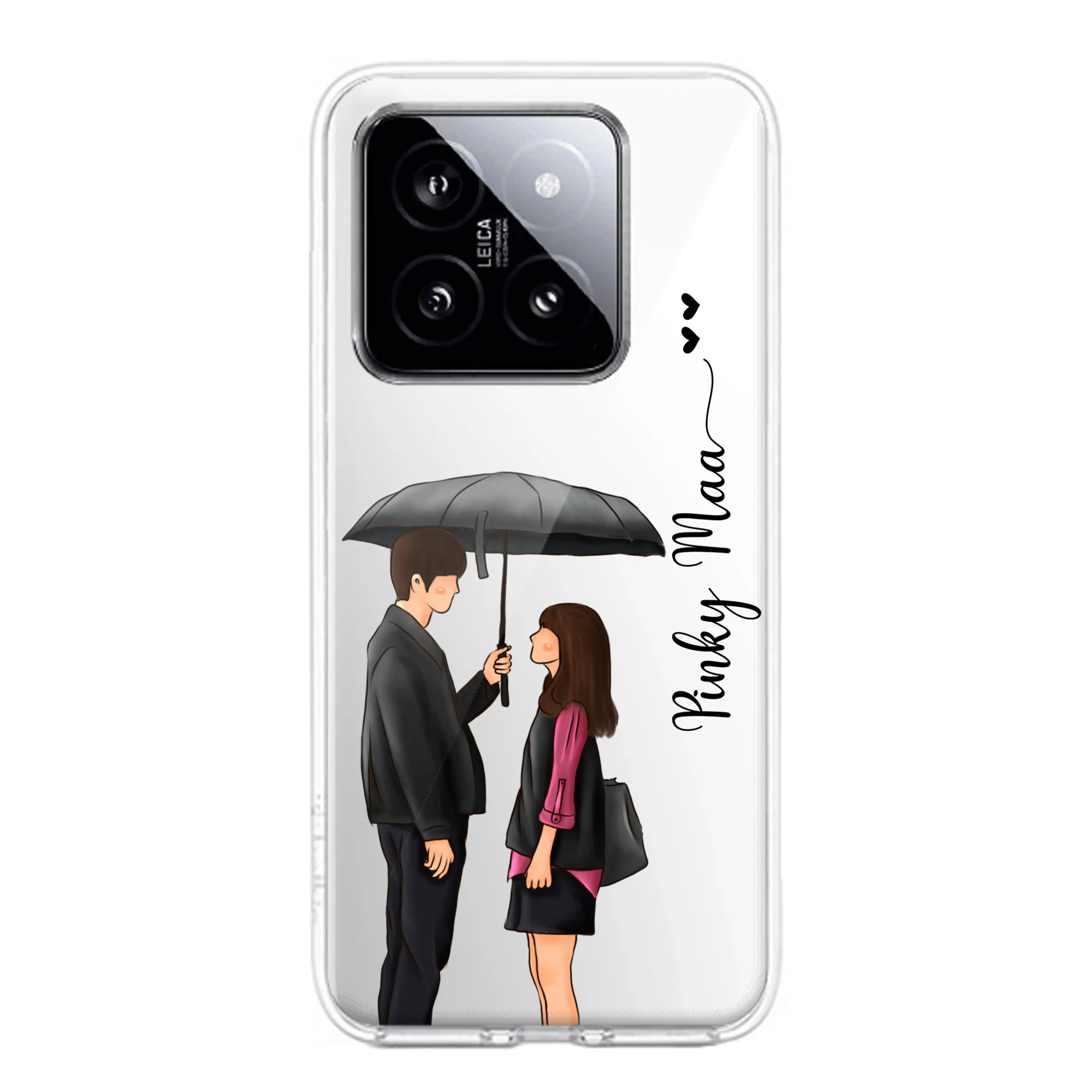 Caring Couple Customize Transparent Silicon Case For Redmi/Xiaomi