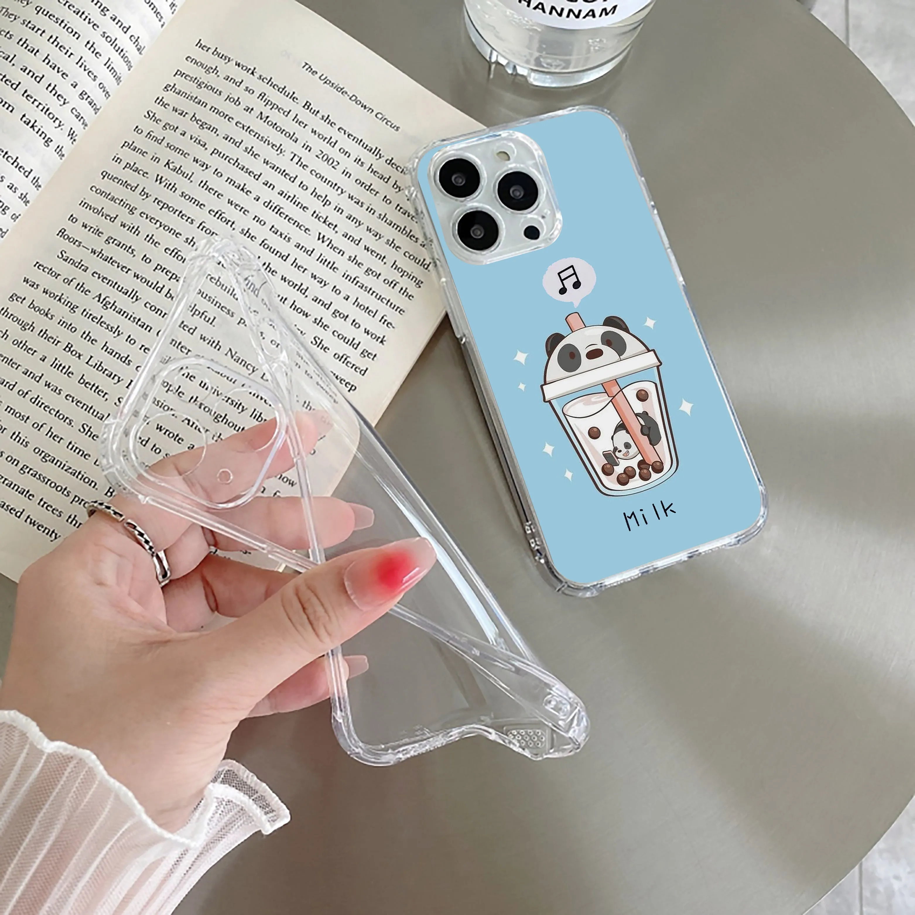 Cartoon Milk Tea We Bare Bears Silicon Case For Oppo