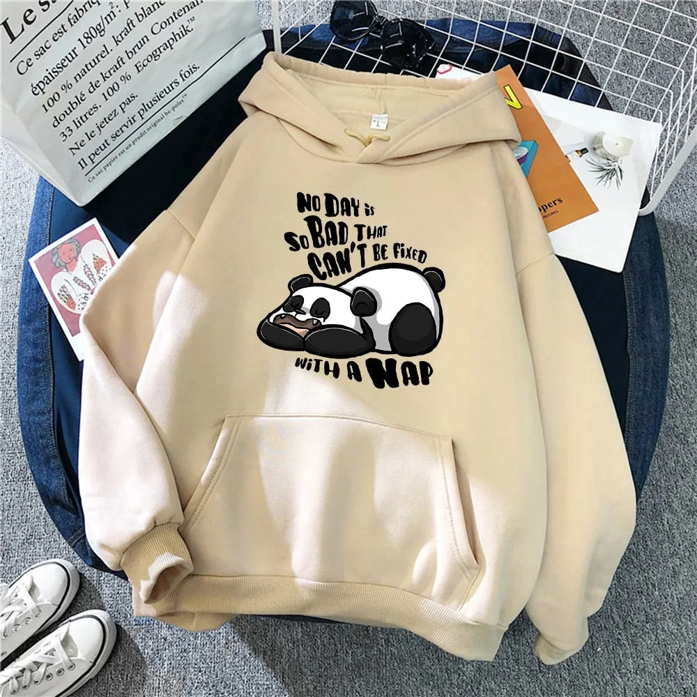 Cartoon Sloth Oversized Hoodie with Pockets