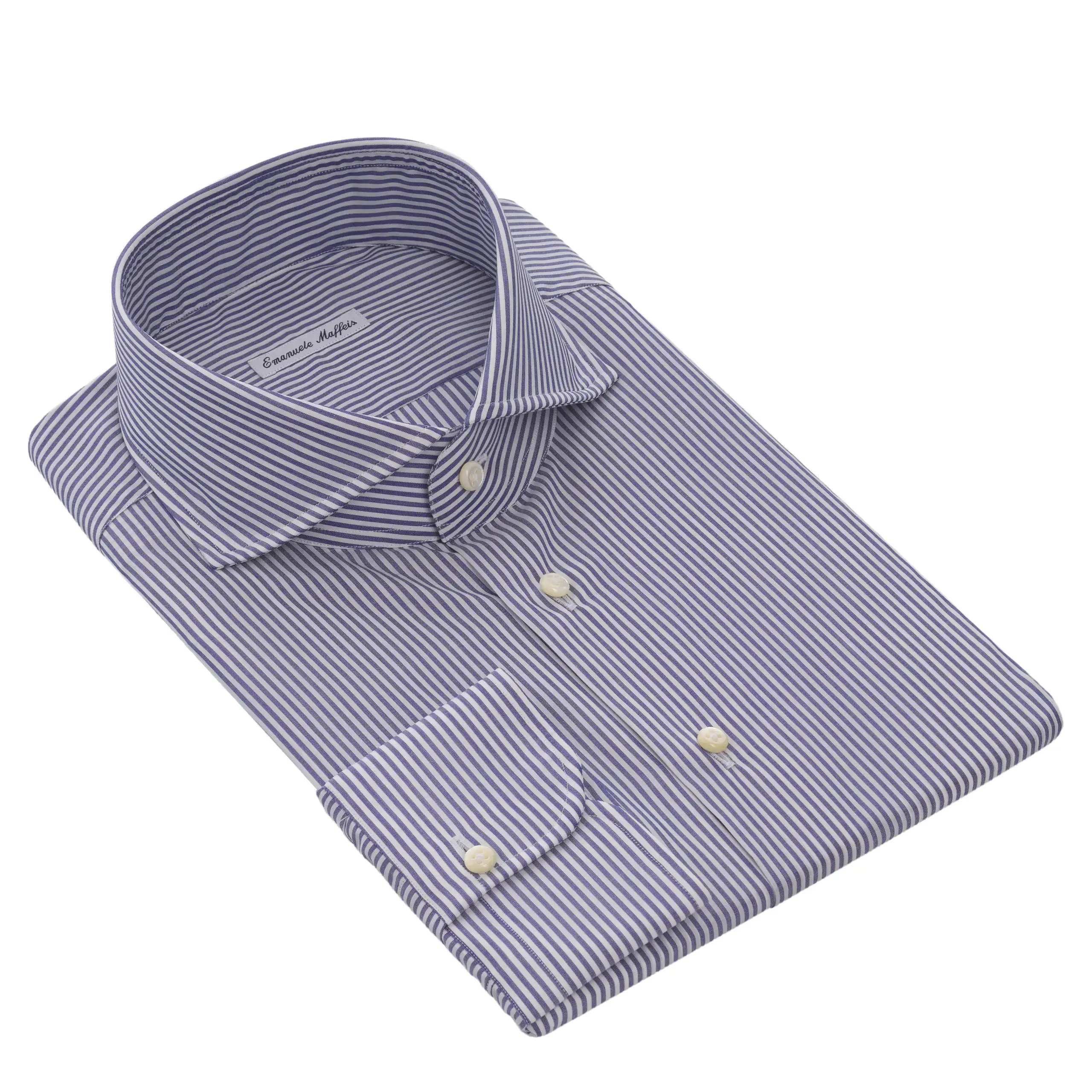 Classic Cotton Striped Blue Shirt