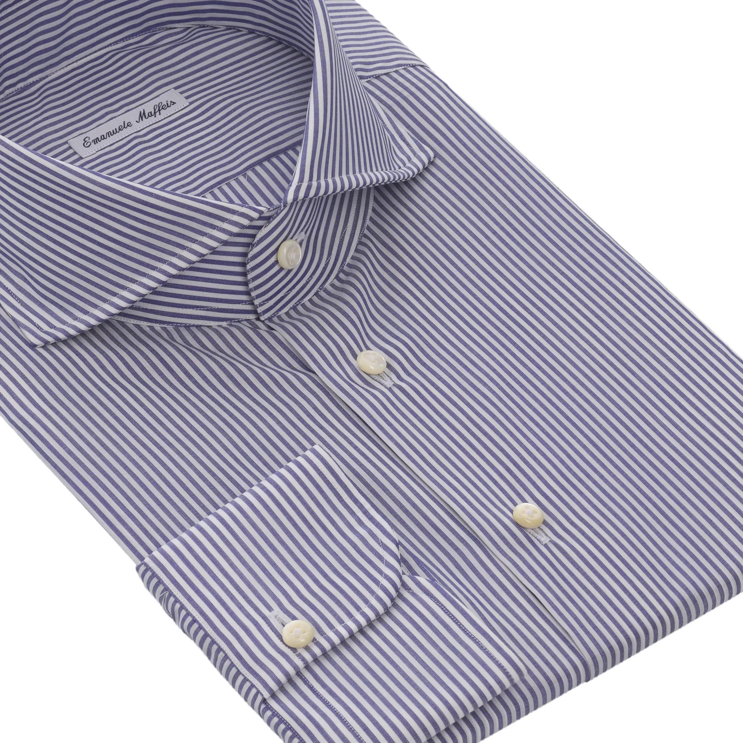 Classic Cotton Striped Blue Shirt