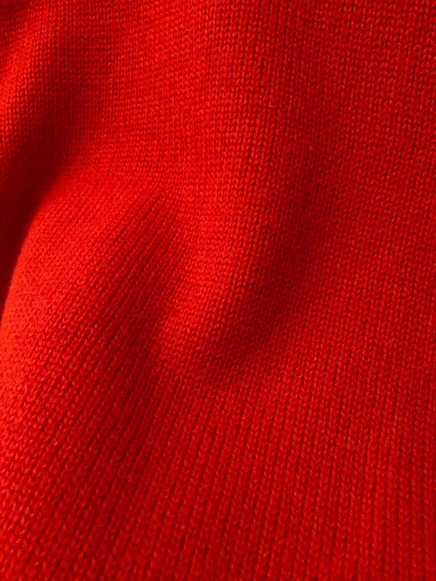 Comme des Garcons Homme 1980s red wool knitted crew neck jumper