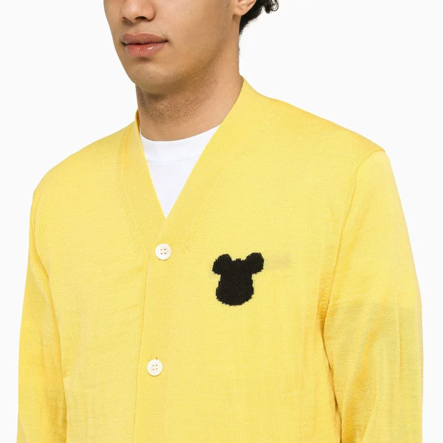 COMME des GARCONS Shirt x BE@RBRICK Knitted Cardigan - Yellow