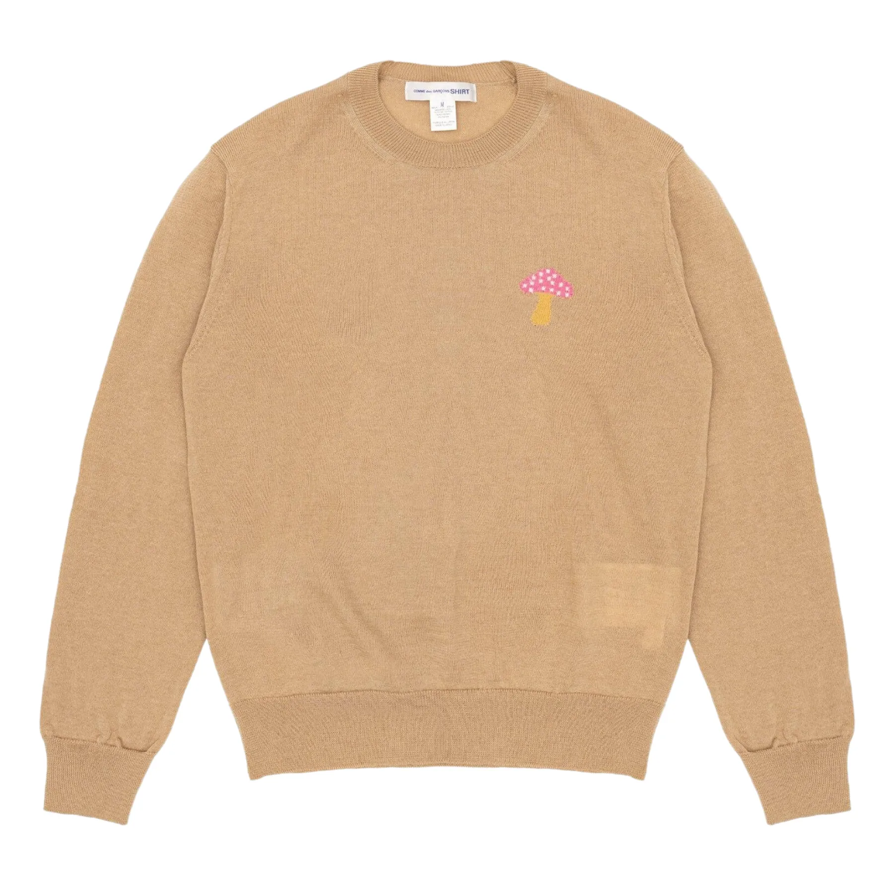 COMME des GARÇONS Shirt x Brett Westfall Knit Mushroom Sweater - Beige