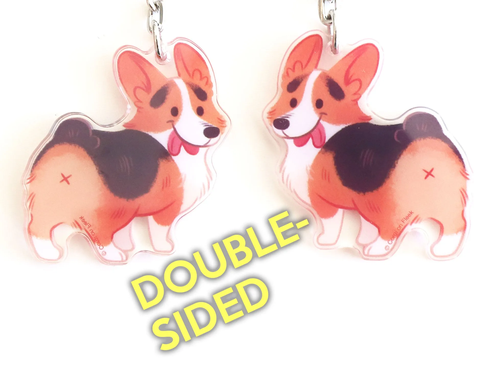 Corgi BUTT! Acrylic Keychain